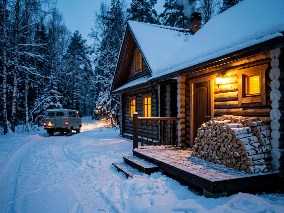 Круговая поленница holzhausen, Болотное, проезд Речная, 38